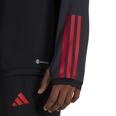 Sweat zippé Belgique noir rouge 2022