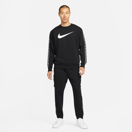 Pantalon survêtement Nike cargo Fleece noir blanc