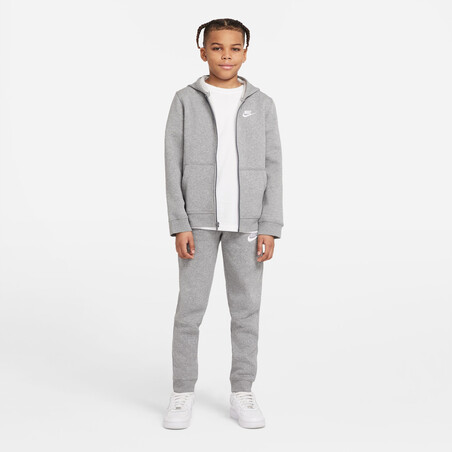 Pantalon survêtement junior Nike Club Fleece gris