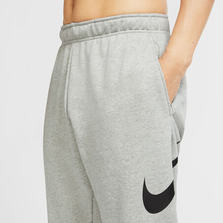 Pantalon survêtement Nike molleton gris noir