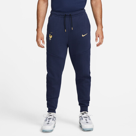 Pantalon survêtement Equipe de France TechFleece bleu or 2022