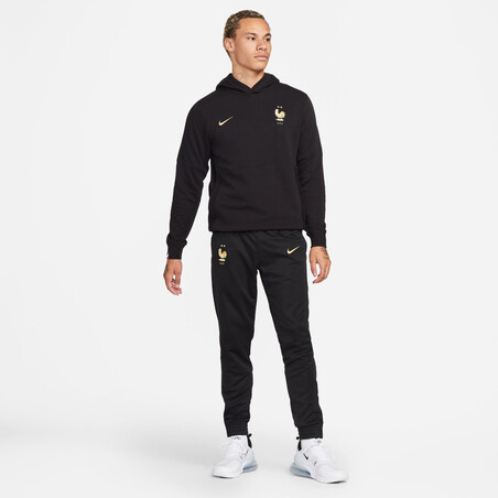 Pantalon survêtement Equipe de France Travel noir or 2022