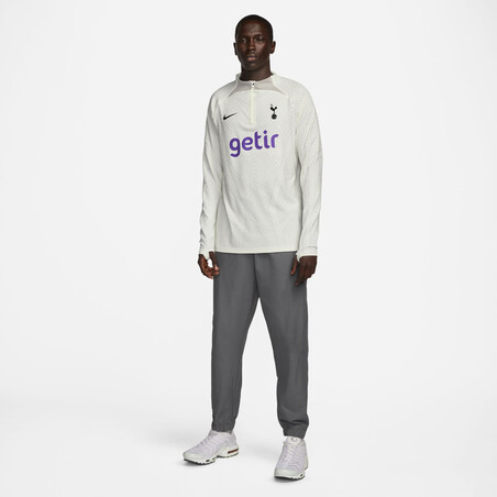 Sweat zippé Tottenham Strike Elite blanc 2022/23