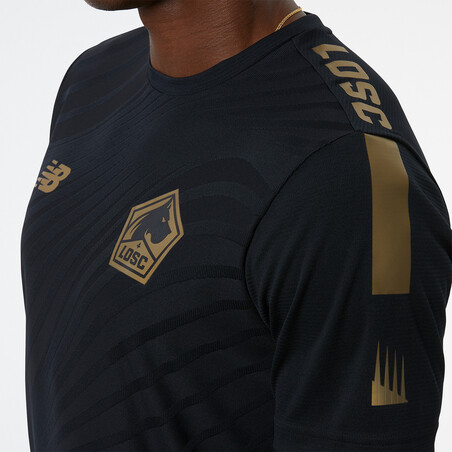 Maillot avant match LOSC noir or 2022/23