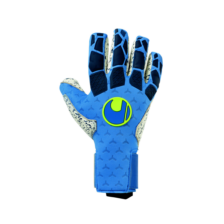 Gants gardien Uhlsport HYPERACT SUPERGRIP+ bleu jaune