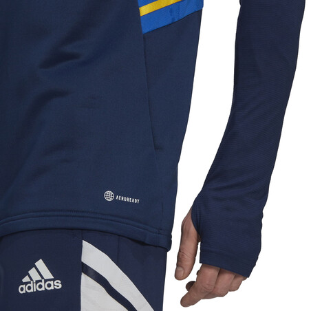 Sweat zippé Boca Juniors bleu jaune 2022/23