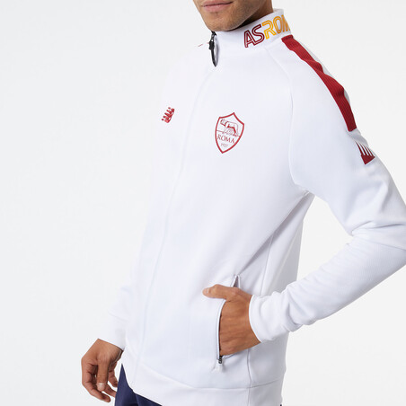 Veste avant match AS Roma blanc 2022/23