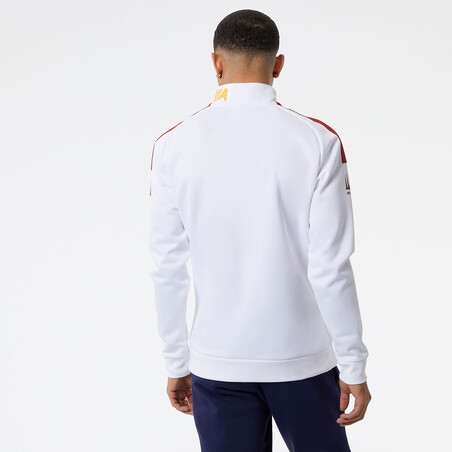 Veste avant match AS Roma blanc 2022/23