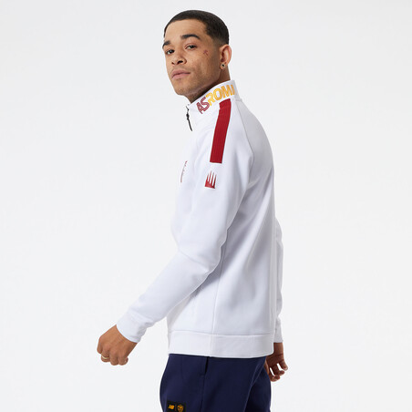 Veste avant match AS Roma blanc 2022/23