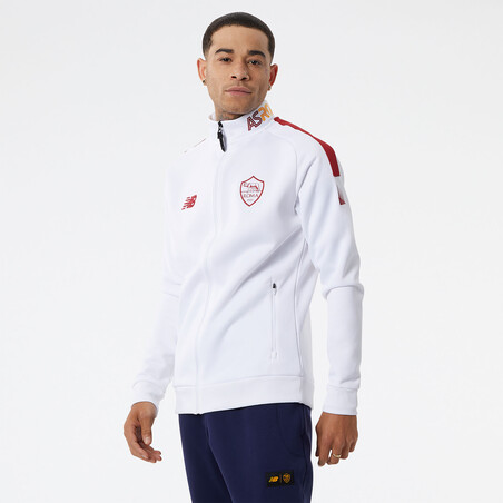 Veste avant match AS Roma blanc 2022/23