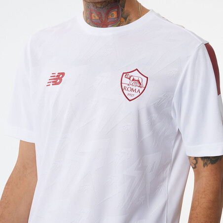 Maillot avant match AS Roma blanc 2022/23