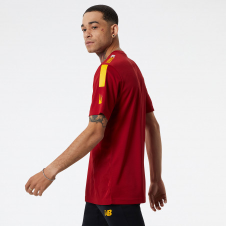 Maillot avant match AS Roma rouge 2022/23