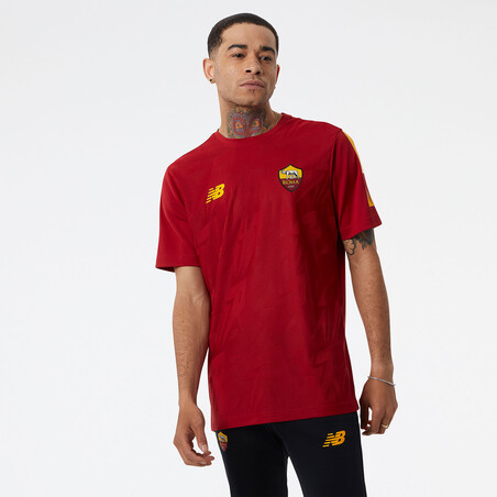 Maillot avant match AS Roma rouge 2022/23
