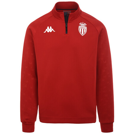 Sweat zippé junior AS Monaco rouge 2022/23