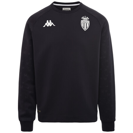 Sweat avant match AS Monaco noir 2022/23