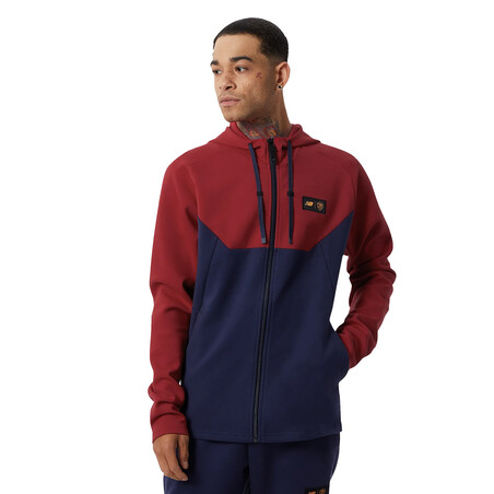 Veste survêtement AS Roma Travel rouge bleu 2022/23