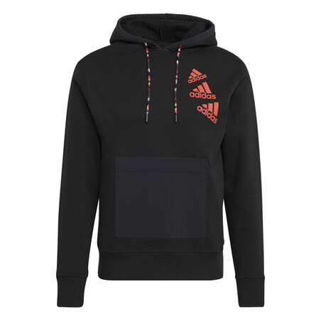 Sweat à capuche adidas noir orange