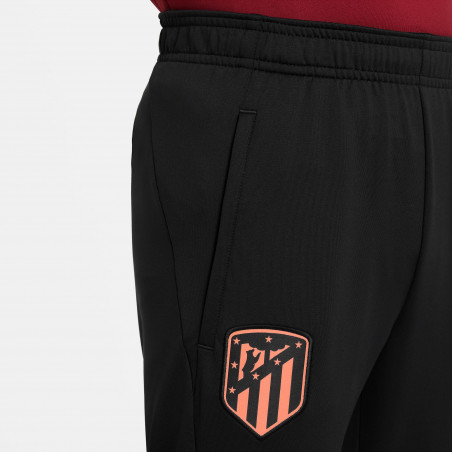 Pantalon survêtement junior Atlético Madrid Strike noir orange 2022/23