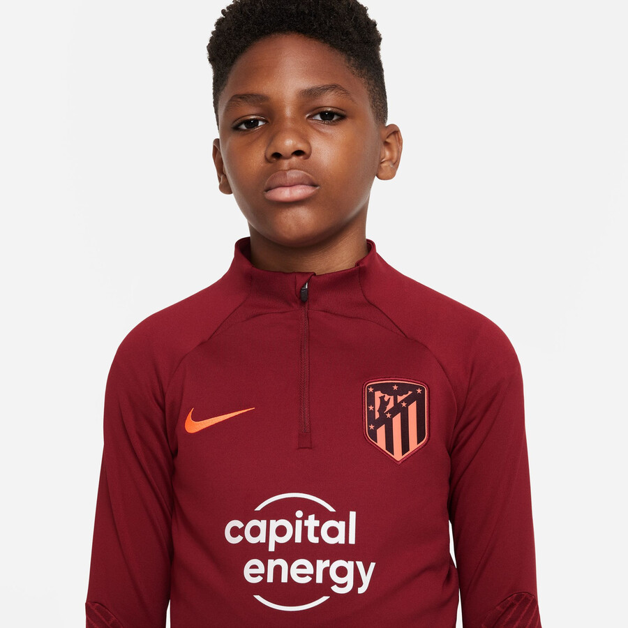 Sweat zippé junior Atlético Madrid Strike rouge 2022/23