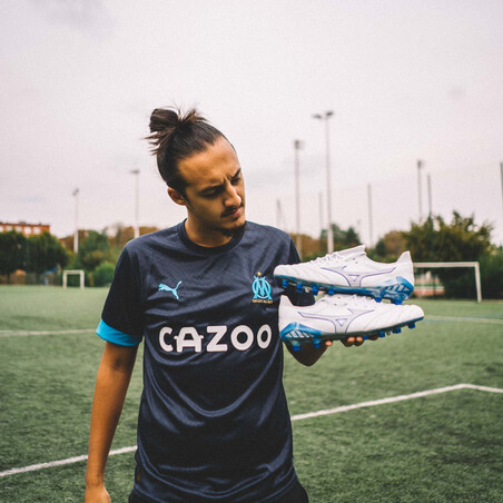 Mizuno Morelia Neo III Japan Elite FG blanc bleu