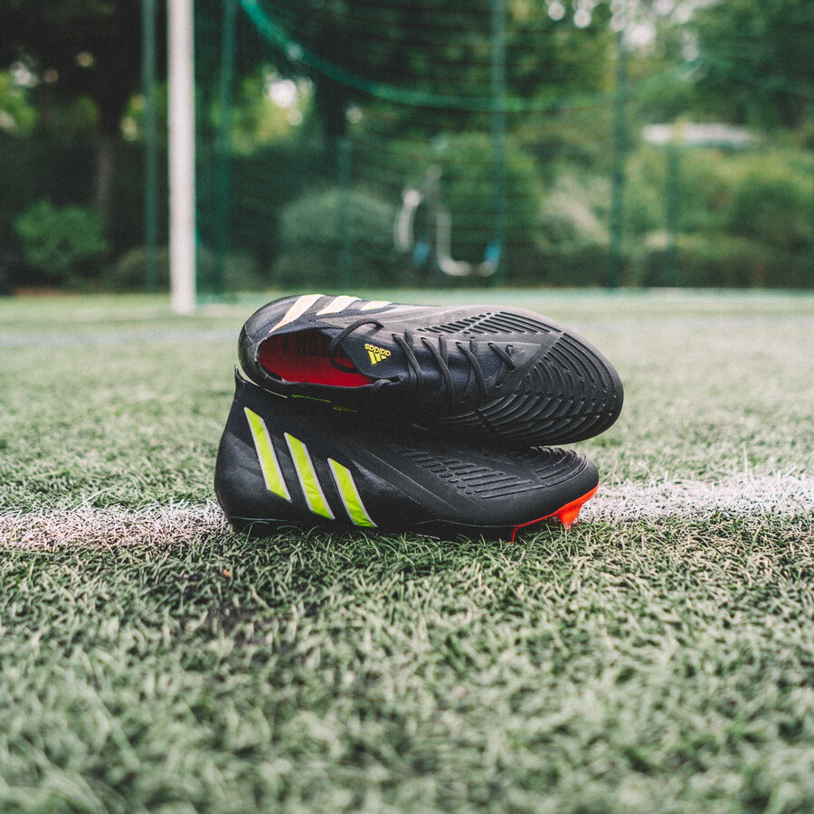 adidas Predator Edge.1 montante FG noir jaune sur Foot