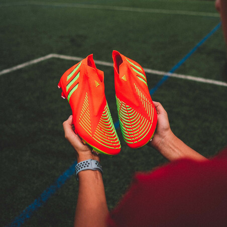 adidas Predator Edge+ montante AG rouge jaune