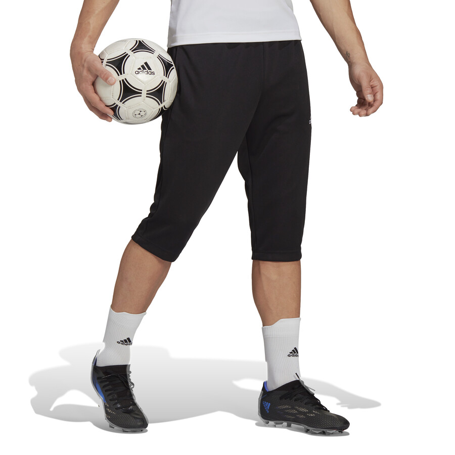 Pantalon survêtement 3/4 adidas noir blanc