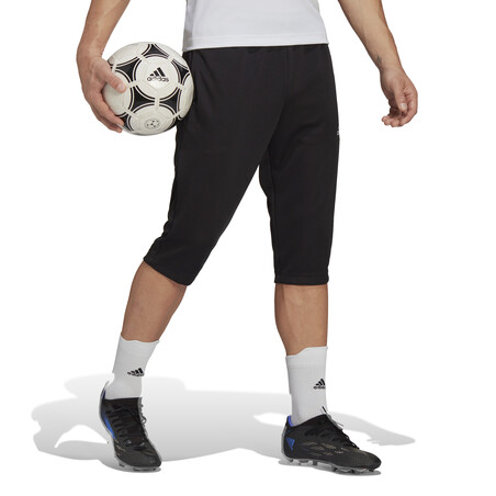 Pantalon survêtement 3/4 adidas noir blanc