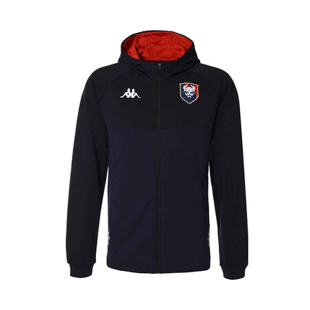 Veste survêtement SM Caen rouge noir 2022/23