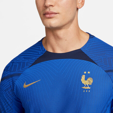 Maillot entraînement Equipe de France Strike Elite bleu or 2022