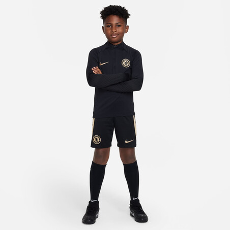 Sweat zippé junior Chelsea Strike noir or 2022/23