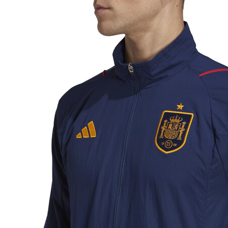 Veste survêtement Espagne woven bleu 2022