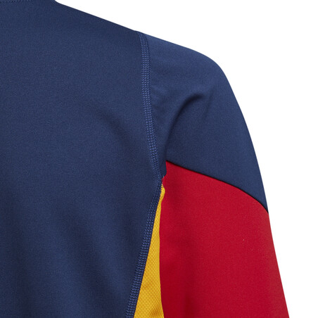 Sweat zippé junior Espagne bleu rouge 2022