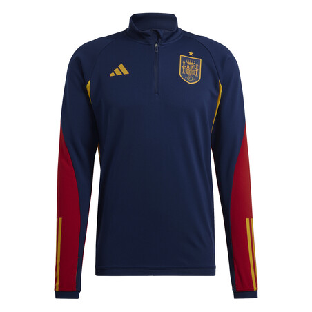 Sweat zippé Espagne bleu rouge 2022