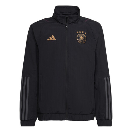 Veste survêtement junior Allemagne woven noir or 2022