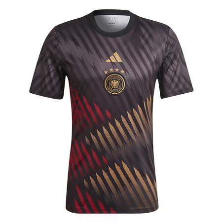 Maillot avant match Allemagne noir or 2022