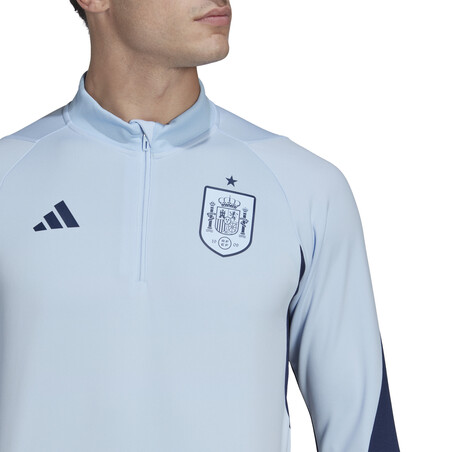 Sweat zippé Espagne bleu ciel 2022