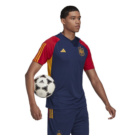 Maillot entraînement Espagne bleu rouge 2022