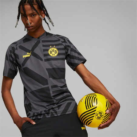 Maillot avant match Dortmund gris jaune 2022/23