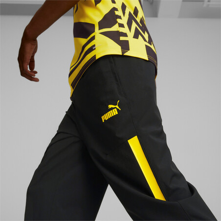 Pantalon avant match Dortmund noir jaune 2022/23