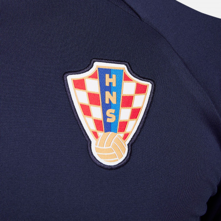 Sweat zippé Croatie Strike bleu 2022