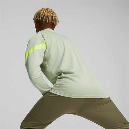 Sweat zippé Milan AC vert jaune 2022/23