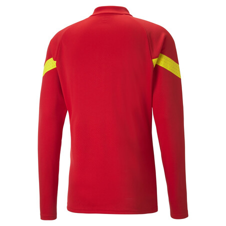 Sweat zippé RC Lens rouge jaune 2022/23
