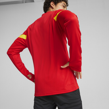 Sweat zippé RC Lens rouge jaune 2022/23
