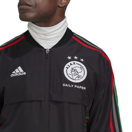 Veste survêtement Ajax Amsterdam x Daily Paper woven noir 2022/23