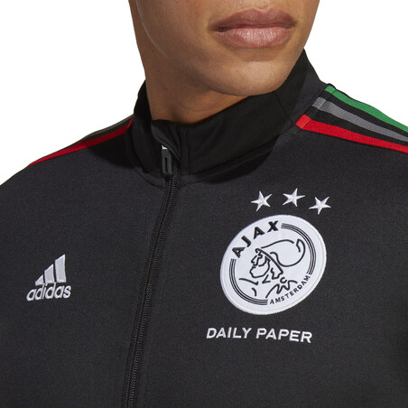 Veste survêtement Ajax Amsterdam x Daily Paper noir 2022/23