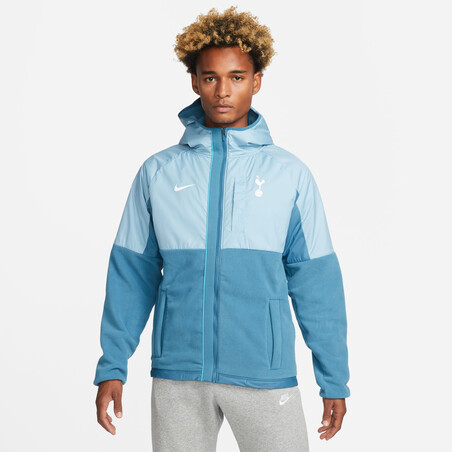 Veste survêtement Tottenham Winterized bleu blanc 2022/23