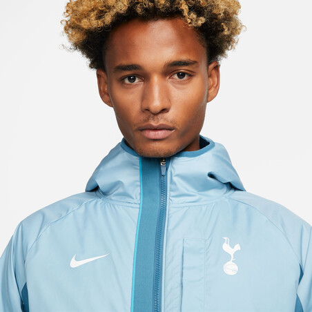 Veste survêtement Tottenham Winterized bleu blanc 2022/23