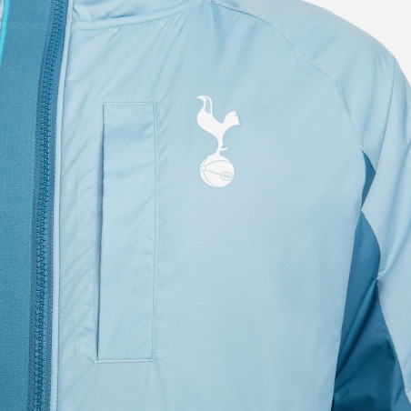Veste survêtement Tottenham Winterized bleu blanc 2022/23