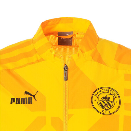 Veste avant match Manchester City jaune 2022/23